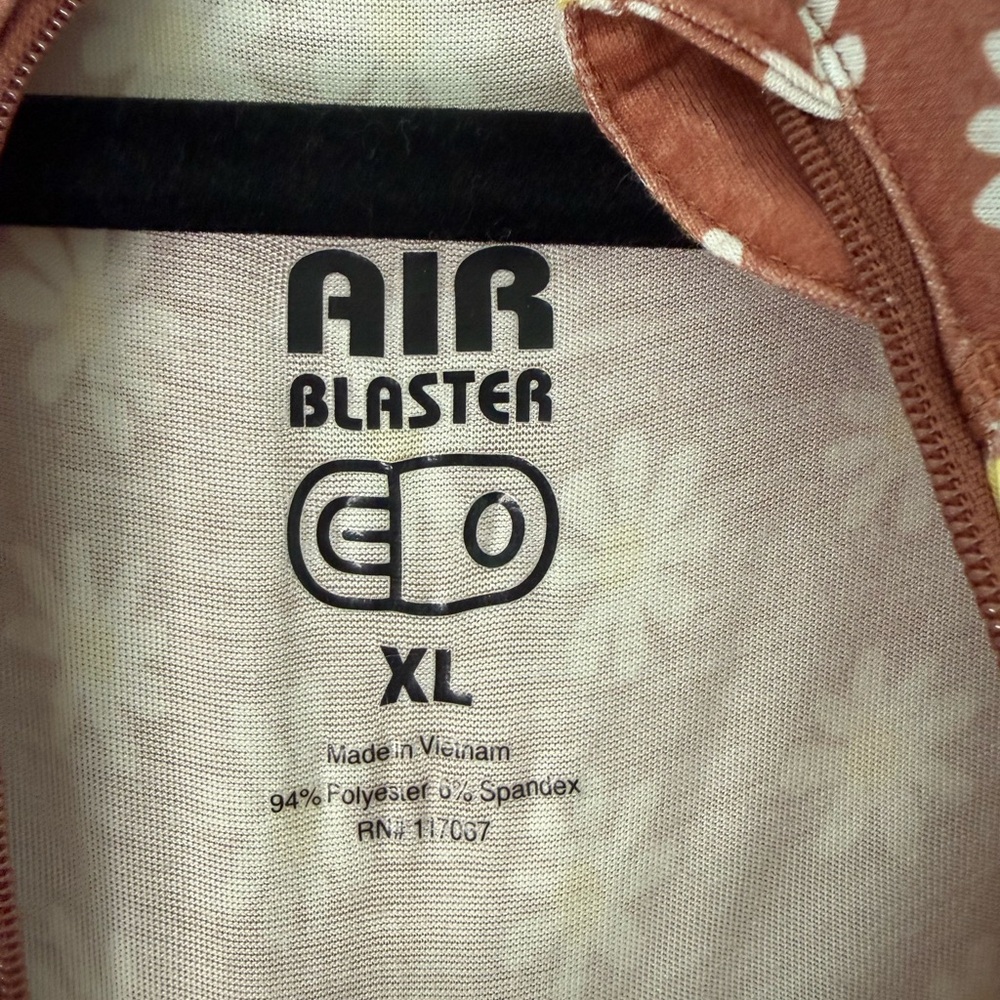 Airblaster Ninja Suit - Rust Daisy XL bodysuit - Picture 4 of 8